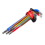 AWTOOLS KLUCZE IMBUSOWE HEX/ 1,5-10,0mm/ 9szt. KOLOR KULA DŁUGIE BLACK LINE