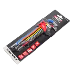 AWTOOLS KLUCZE IMBUSOWE HEX/ 1,5-10,0mm/ 9szt. KOLOR KULA DŁUGIE BLACK LINE