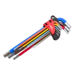 AWTOOLS KLUCZE IMBUSOWE HEX/ 1,5-10,0mm/9szt. KOLOR DŁUGIE BLACK LINE