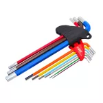 AWTOOLS KLUCZE IMBUSOWE HEX/ 1,5-10,0mm/9szt. KOLOR DŁUGIE BLACK LINE