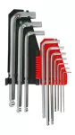 AWTOOLS KLUCZE IMBUSOWE HEX/ 2,0-12,0mm/ 10szt./ KULA DŁUGIE BLACK LINE
