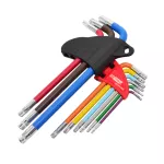 AWTOOLS KLUCZE IMBUSOWE TORX/ T10-T50/  9szt. KOLOR BLACK LINE