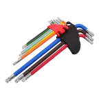 AWTOOLS KLUCZE IMBUSOWE TORX/ T10-T50/ 9szt. KOLOR BARDZO DŁUGIE