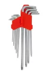 AWTOOLS KLUCZE IMBUSOWE TORX/T10-T50/ 9szt./ BARDZO DŁUGIE BLACK LINE