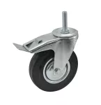 AWTOOLS KOŁO SKRĘTNE CZ. GUMA HAM.TR. 100mm