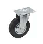 AWTOOLS KOŁO SKRĘTNE CZARNA GUMA   75mm