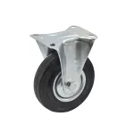 AWTOOLS KOŁO STAŁE Z CZARNĄ GUMĄ   75mm