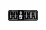 AWTOOLS KOŃCÓWKI SPLINE 6cz. M5-M12 + ADAPTER BLACK LINE