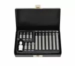 AWTOOLS KOŃCÓWKI TORX 15cz. Z OTWOREM BLACK LINE