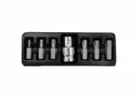 AWTOOLS KOŃCÓWKI TORX 7cz. T25-T55 + ADAPTER BLACK LINE