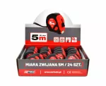 AWTOOLS MIARA ZWIJANA CZERWONO-CZARNA 5m x 19mm ABS TPR 2-STOP