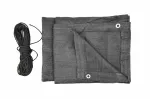 AWTOOLS OSŁONA BALKONOWA 1*5m 180gZ OCZKAMI SZARA UV