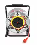 AWTOOLS PRZEDŁUŻACZ BĘBEN METAL  40m 3x2,5mmCZERWONY HEAVY DUTY 16A / 3680W / IP44