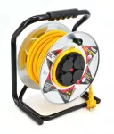 AWTOOLS PRZEDŁUŻACZ BĘBEN METAL 25m 3x2,5mmŻÓŁTY HEAVY DUTY 16A / 3680W / IP44