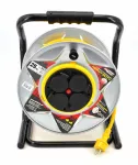 AWTOOLS PRZEDŁUŻACZ BĘBEN METAL 30m 3x1,5mmŻÓŁTY HEAVY DUTY 16A / 3680W / IP44