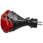 AWTOOLS ROZGAŁĘŹNIK EXTREME POTRÓJNY Z KLAPKA MI IP54 16A