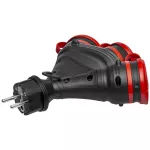 AWTOOLS ROZGAŁĘŹNIK EXTREME POTRÓJNY Z KLAPKA MI IP54 16A