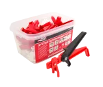 AWTOOLS SYSTEM POZIOMOWANIA BRAMKOWY 1,0mm 150+50szt.+SZCZ.REG.(BRAMKA 5-15mm + KLIN + SZCZYPCE)
