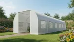 AWTOOLS SZKLARNIA OGRODOWA TUNEL BIAŁA 3x6x2m
