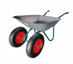 AWTOOLS TACZKA OGRODOWA  100L.DWA KOŁA FELGI METALOWE