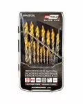 AWTOOLS WIERTŁO DO METALU M2 HSS-TiN KPL.19szt.  /1.5-10mm   BLACK LINE