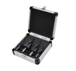AWTOOLS WIERTŁO STOPNIOWE SPIRALNE M2-TiAlN / Kpl. 4 szt. / 4-12mm / 4-20mm / 4-32mm / 4-39mm /BL