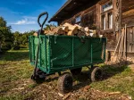 AWTOOLS WÓZEK OGRODOWY TRANSPORTOWY WYSOKI Z POKROWCEM 300kg