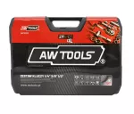 AWTOOLS ZESTAW KLUCZY  216el  1/2"/3/8"/1/4" BLACK LINE