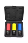AWTOOLS ZESTAW NASADEK DO ALUFELG 3szt. 17-19-21mm BLACK LINE