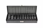 AWTOOLS ZESTAW NASADEK UDAROWYCH 1/2" 11cz. 10-24mm DŁUGIE BLACK LINE
