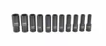 AWTOOLS ZESTAW NASADEK UDAROWYCH 1/2" 11cz. 10-24mm DŁUGIE BLACK LINE