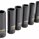 AWTOOLS ZESTAW NASADEK UDAROWYCH 1/2" 14cz.DŁUGIE BLACK LINE10-12-13-14-15-17-18-19-21-22-24-27-30-32mm