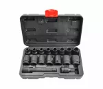 AWTOOLS ZESTAW NASADEK UDAROWYCH 1/2" 15cz./8-24mm/ KRÓTKIE BLACK LINE