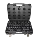 AWTOOLS ZESTAW NASADEK UDAROWYCH 1/2" 40cz. KRÓTKIE I DŁUGIE BLACK LINE