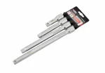 AWTOOLS ZESTAW PRZEDŁUŻEK 1/2" 4cz. 75mm, 125mm, 200mm, 250mm BLACK LINE