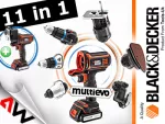 BLACK+DECKER NARZĘDZIE WIELOFUNKCYJNE 18V MT218KB 2x1,5Ah +GŁOWICA WKRĘTARSKA