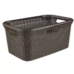 CURVER KOSZ NA PRANIE "NATURAL STYLE" 45L   /CIEMNY BRĄZ