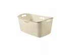 CURVER KOSZ NA PRANIE MY STYLE 47L  /KREMOWY