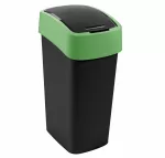 CURVER KOSZ NA ŚMIECI  "FLIP BIN"  9L   /CZARNY/ ZIELONY