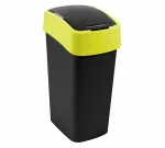 CURVER KOSZ NA ŚMIECI  "FLIP BIN" 25L   /CZARNY/ ŻÓŁTY
