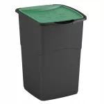 CURVER KOSZ NA ŚMIECI  "KORAL BIN" 47L   /CZARNY/ ZIELONY