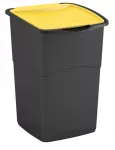 CURVER KOSZ NA ŚMIECI  "KORAL BIN" 47L   /CZARNY/ ŻÓŁTY