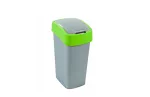 CURVER KOSZ NA ŚMIECI "FLIP BIN"  9L   /SREBRNY/ ZIELONY