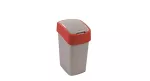 CURVER KOSZ NA ŚMIECI "FLIP BIN" 25L   /SREBRNY/ CZERWONY