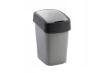 CURVER KOSZ NA ŚMIECI "FLIP BIN" 25L   /SREBRNY/ GRAFITOWY