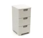 CURVER REGAŁ Z 3 SZUFLADAMI 3x14L  /KREMOWY