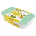 CURVER ZESTAW POJEMNIKÓW FRESH&GO  3szt 0,5/1/2L SELEDYNOWY