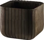 KETER DONICZKA CUBE PLANTER M WHISKEY BROWN