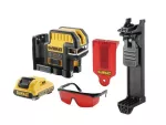 DEWALT LASER KRZYŻOWY 12V DCE0825D1R 20m + PUNKTOWY 1x2,0Ah CZERWONY