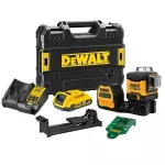 DEWALT LASER PŁASZCZYZNOWY 12/18V DCE089D1G18 30m 3x360° 1x2,0Ah 18V ZIELONY